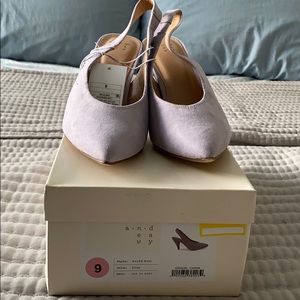 Lilac Slingback heels